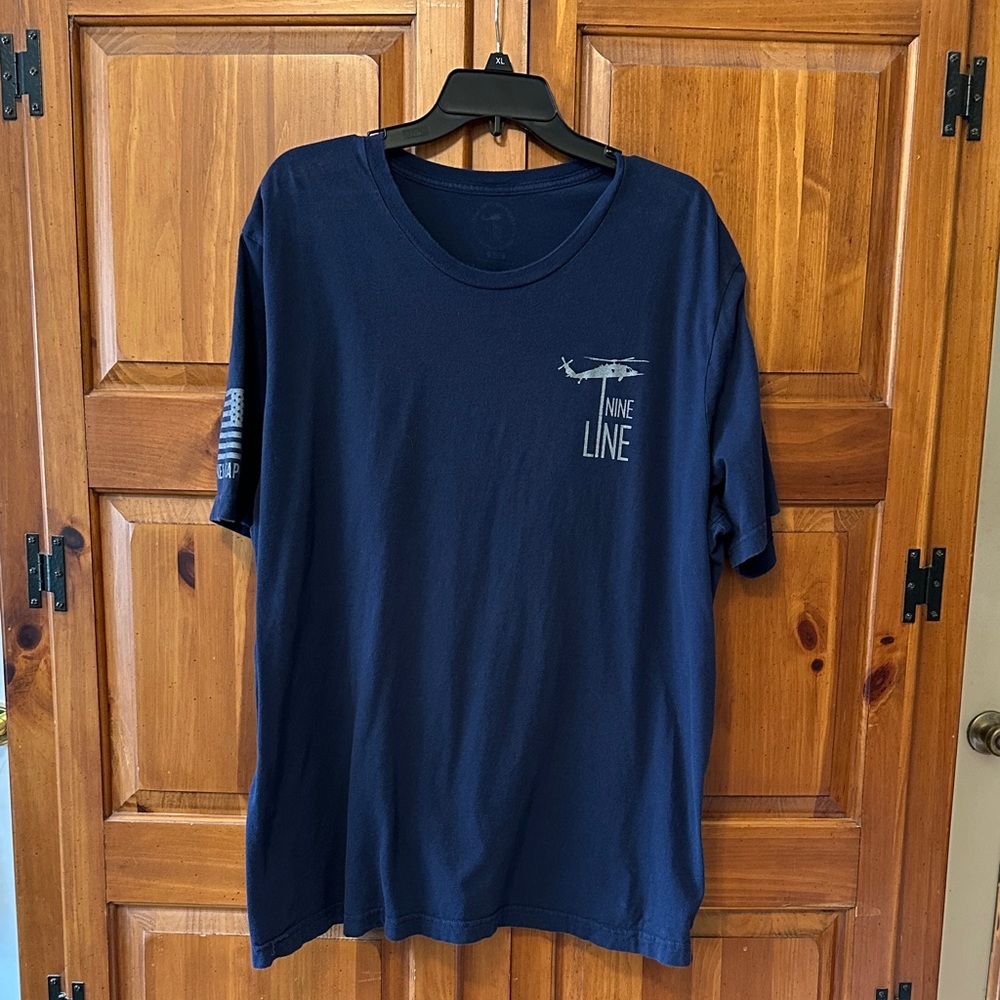 Nine Line Apparel Men's Dark Blue Short Sleeve Tee